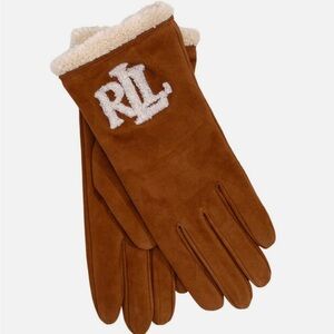 Ralph Lauren Brown Suede Gloves